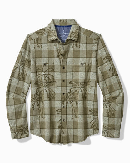 Big & Tall Fireside Palm Springs Stretch Flannel Shirt - Tommy Bahama Men