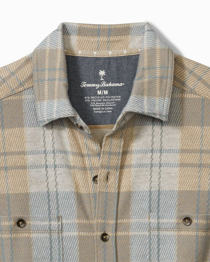 Big & Tall Fireside Modesto Stretch Flannel Shirt - Tommy Bahama Men