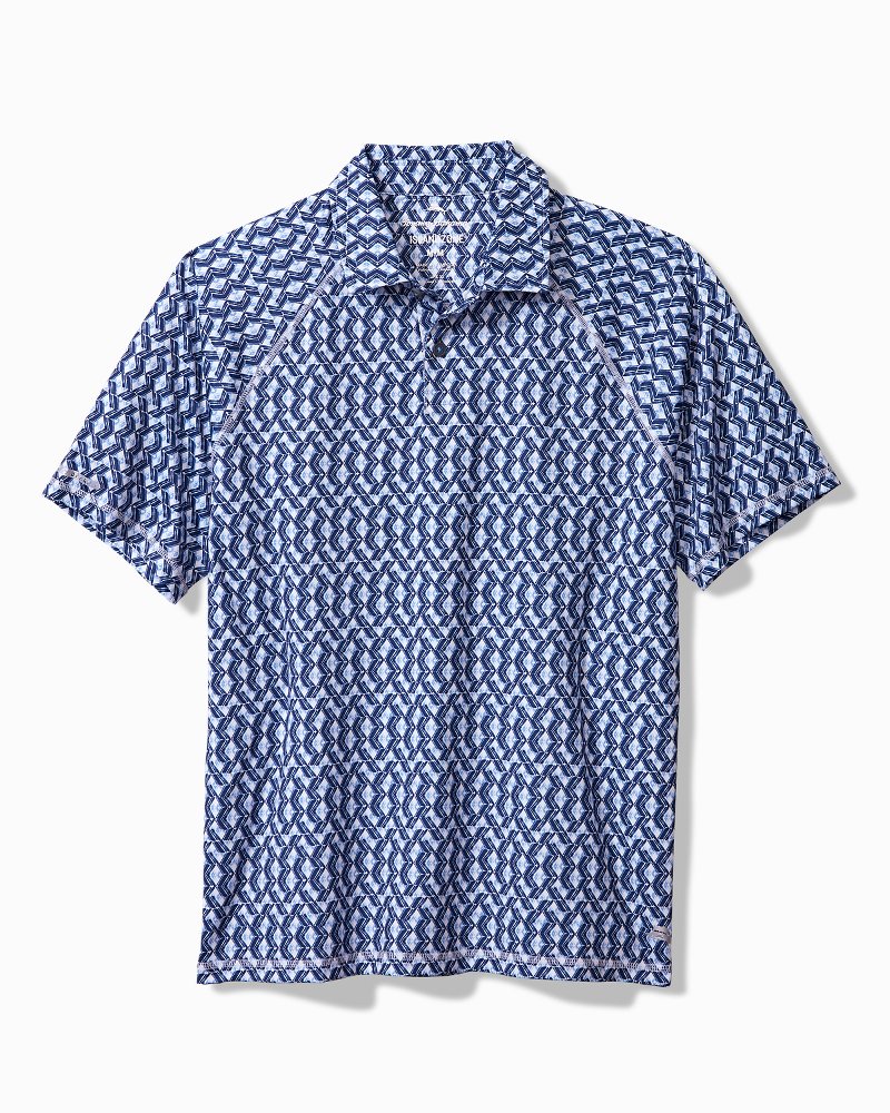 Big & Tall Fresco Geo IslandZone® Polo - Tommy Bahama Men