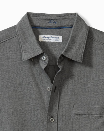 Big & Tall San Lucio Diamond Isles Knit Stretch Shirt - Tommy Bahama Men