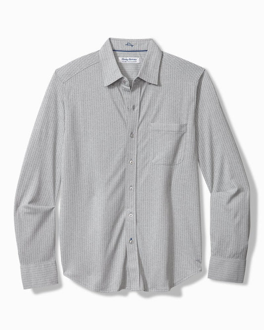 Big & Tall San Lucio Studio Stripe Knit Stretch Shirt - Tommy Bahama Men