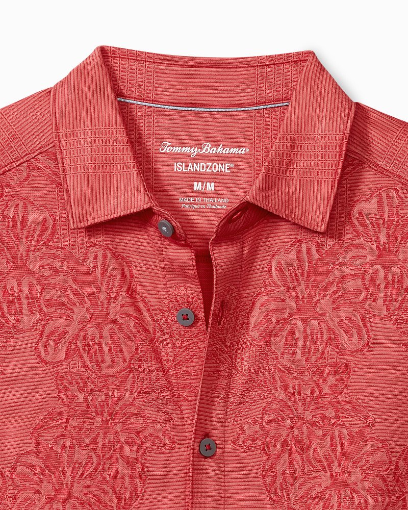 Big & Tall Palm Coast Cascade Vines IslandZone® Knit Shirt - Tommy Bahama Men