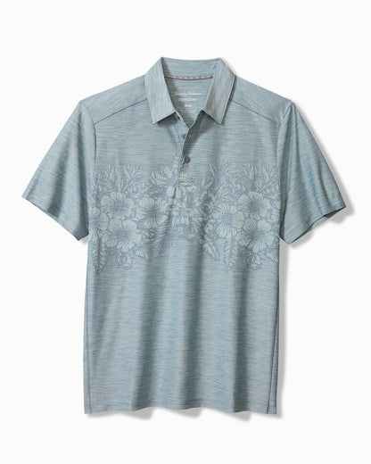 Big & Tall Palm Coast Hibiscus Border IslandZone® Polo - Tommy Bahama Men