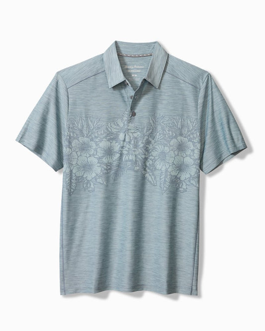 Big & Tall Palm Coast Hibiscus Border IslandZone® Polo - Tommy Bahama Men