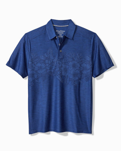Big & Tall Palm Coast Hibiscus Border IslandZone® Polo - Tommy Bahama Men