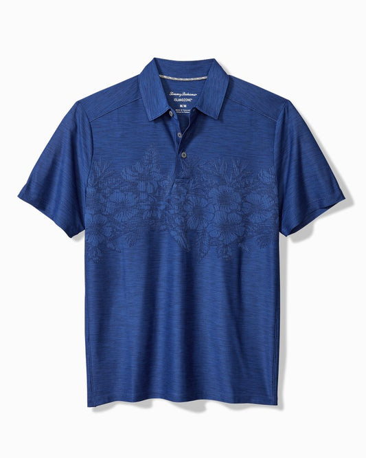 Big & Tall Palm Coast Hibiscus Border IslandZone® Polo - Tommy Bahama Men