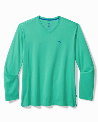 Big & Tall Bali Skyline V-Neck Long-Sleeve T-Shirt - Tommy Bahama Men