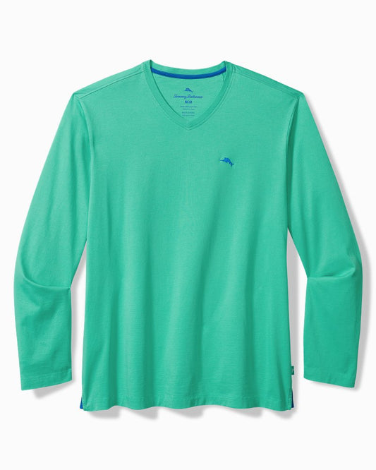 Big & Tall Bali Skyline V-Neck Long-Sleeve T-Shirt - Tommy Bahama Men