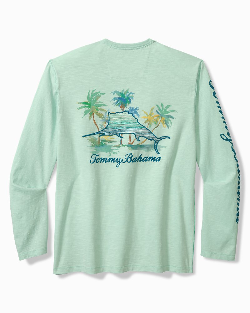 Big & Tall Marlin Mirage Lux Long-Sleeve T-Shirt - Tommy Bahama Men
