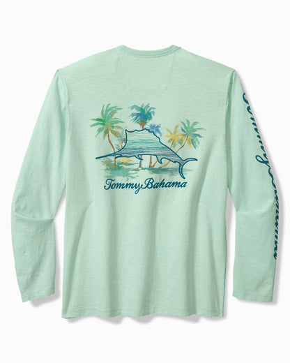 Big & Tall Marlin Mirage Lux Long-Sleeve T-Shirt - Tommy Bahama Men