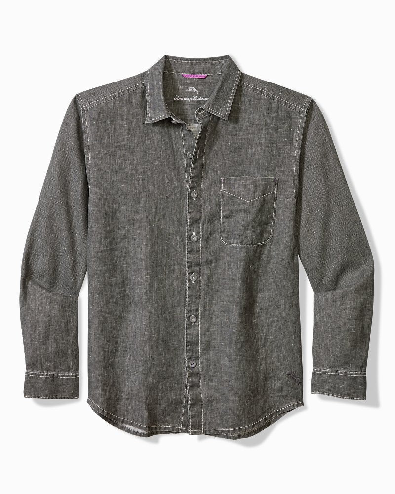 Big & Tall Sea Glass Breezer Linen Shirt - Tommy Bahama Men