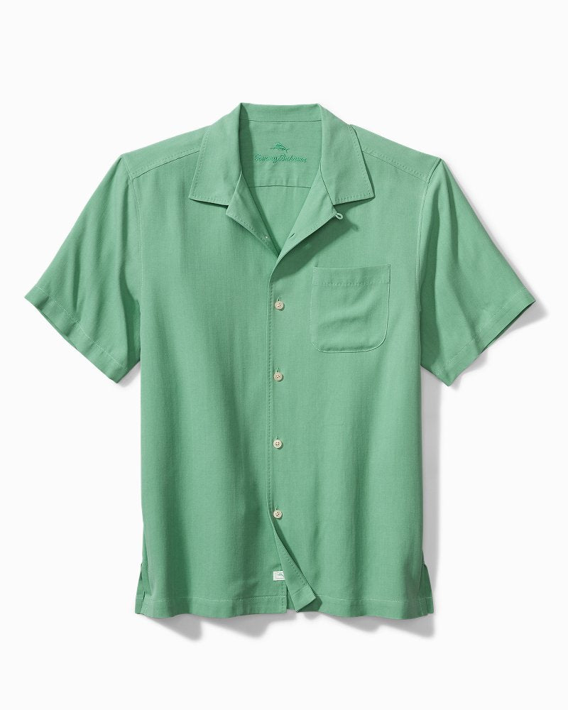 Big & Tall Hawaiian Herringbone Camp Shirt - Tommy Bahama Men