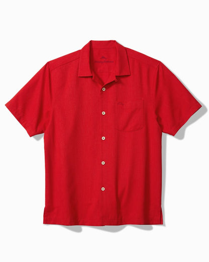 Big & Tall Coastal Breeze Check IslandZone® Camp Shirt - Tommy Bahama Men