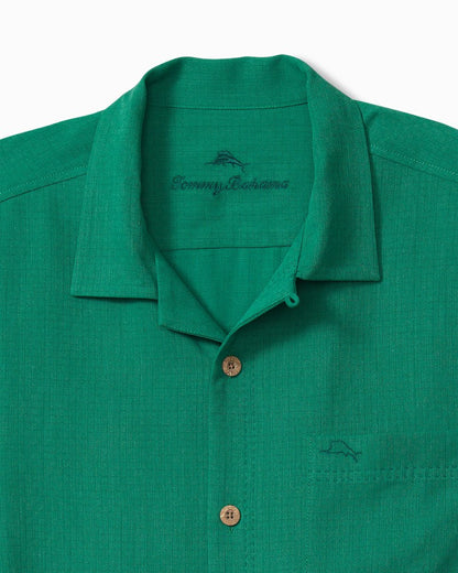 Big & Tall Coastal Breeze Check IslandZone® Camp Shirt - Tommy Bahama Men