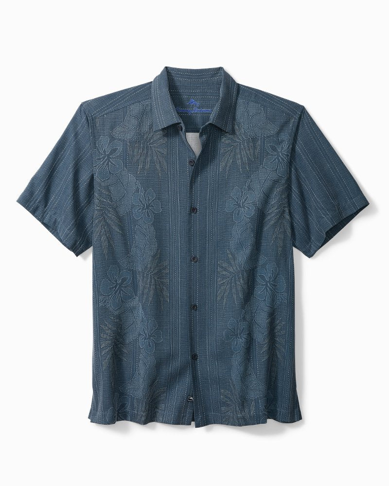 Big & Tall Bali Border Silk Camp Shirt - Tommy Bahama Men