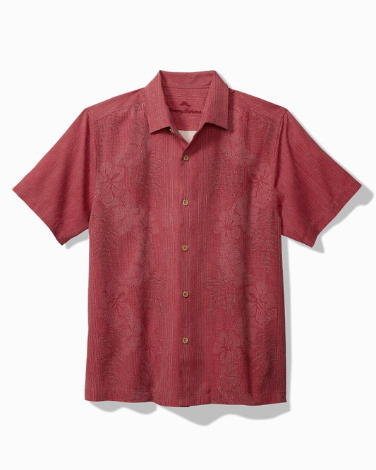 Big & Tall Bali Border Silk Camp Shirt - Tommy Bahama Men