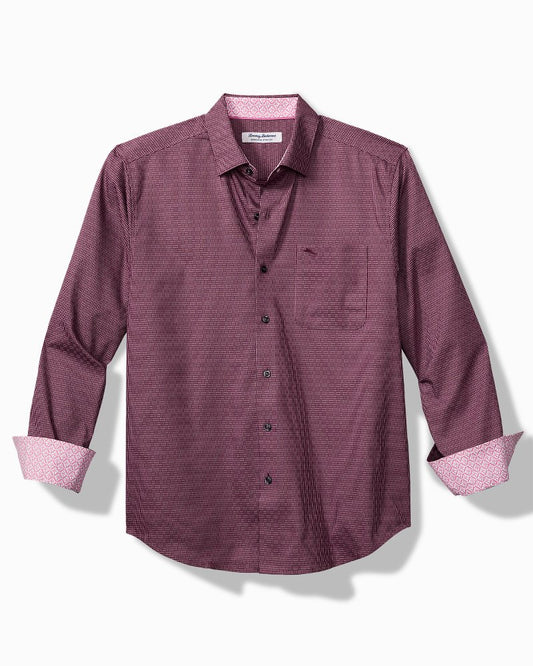 Big & Tall Sarasota Stretch Ventura Isles IslandZone® Stripe Shirt - Tommy Bahama Men
