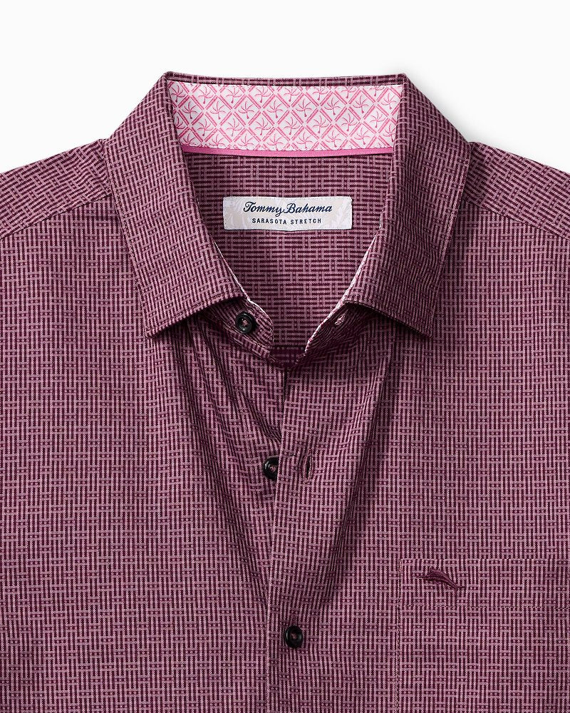 Big & Tall Sarasota Stretch Ventura Isles IslandZone® Stripe Shirt - Tommy Bahama Men