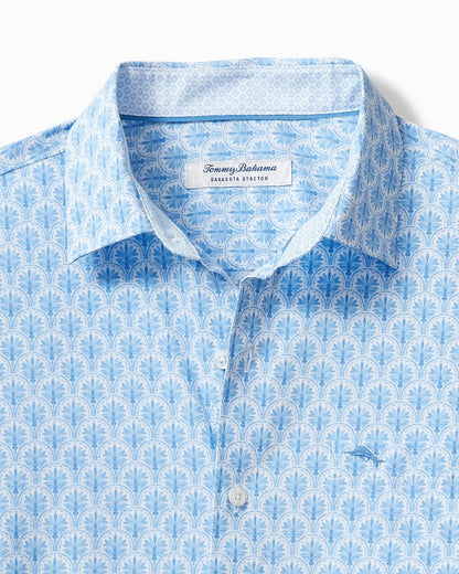 Big & Tall Sarasota Stretch Palm Tiles IslandZone® Shirt - Tommy Bahama Men