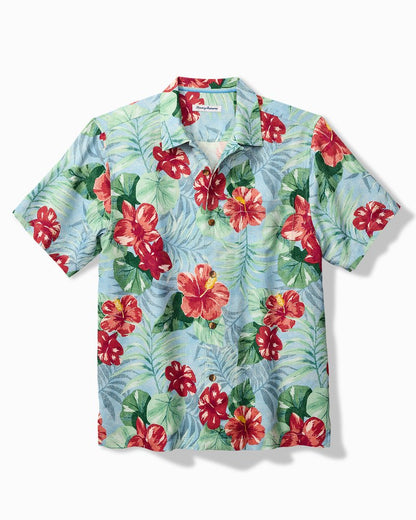 Big & Tall Fridas Garden Silk Camp Shirt - Tommy Bahama Men