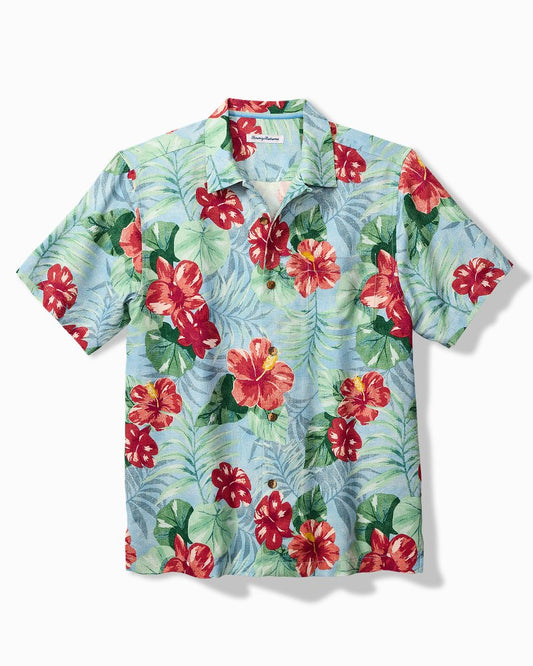 Big & Tall Fridas Garden Silk Camp Shirt - Tommy Bahama Men