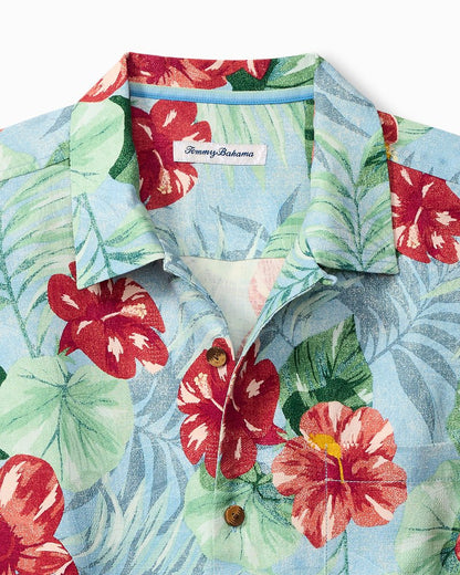Big & Tall Fridas Garden Silk Camp Shirt - Tommy Bahama Men