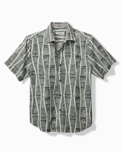 Big & Tall Boardwalk Blues Silk Camp Shirt - Tommy Bahama Men