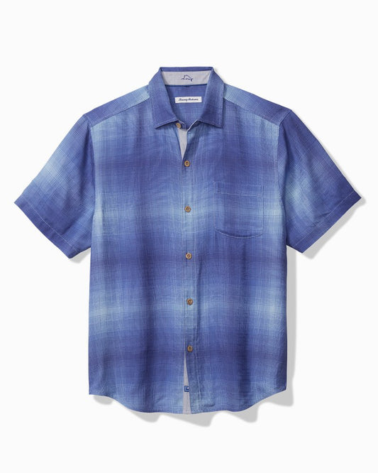 Big & Tall Madera Ombré Silk Camp Shirt - Tommy Bahama Men