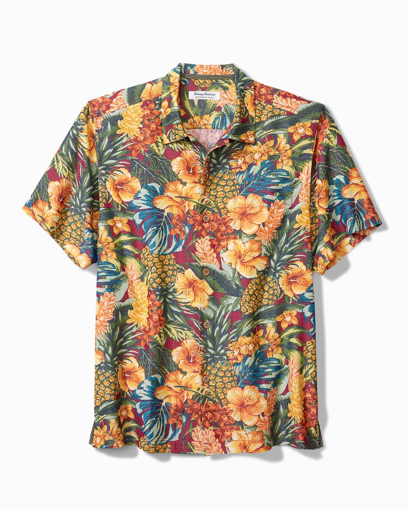 Big & Tall Coconut Point Sunset Canopy IslandZone® Camp Shirt - Tommy Bahama Men