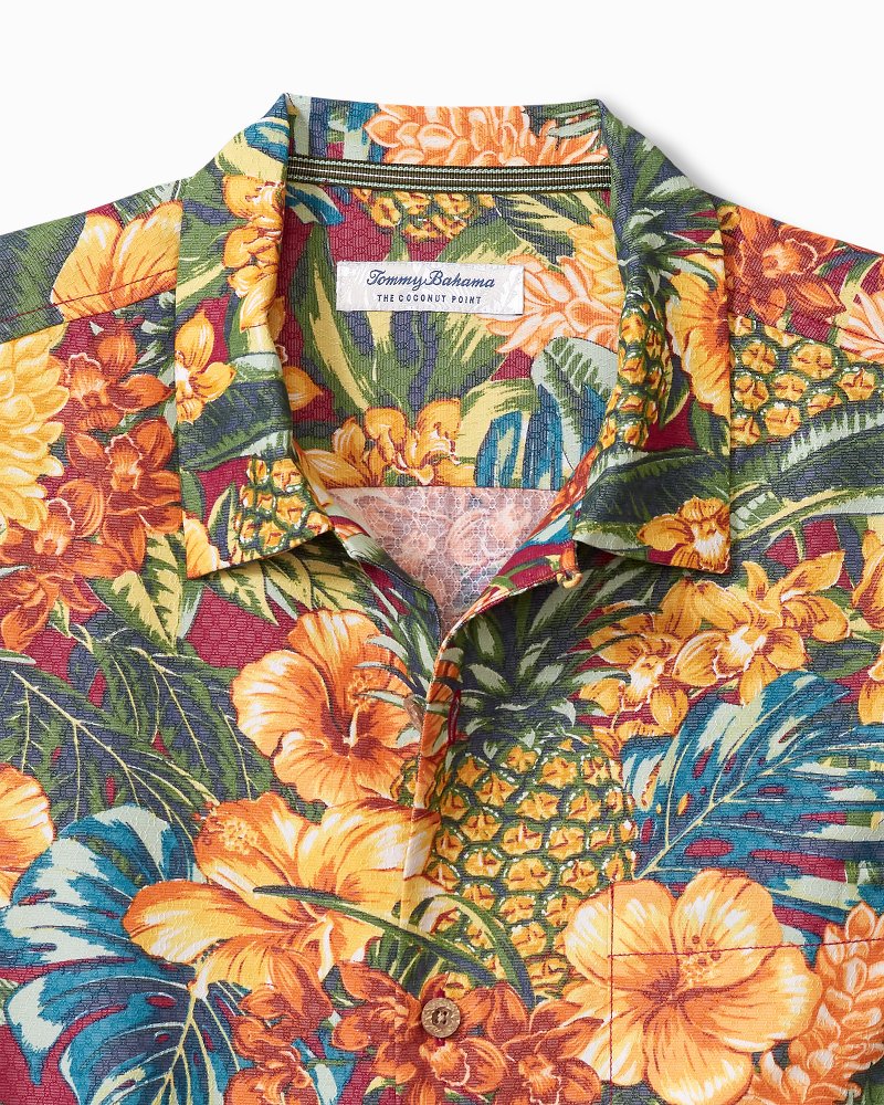 Big & Tall Coconut Point Sunset Canopy IslandZone® Camp Shirt - Tommy Bahama Men