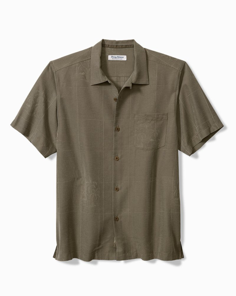 Big & Tall Coconut Point Palm Isle IslandZone® Camp Shirt - Tommy Bahama Men
