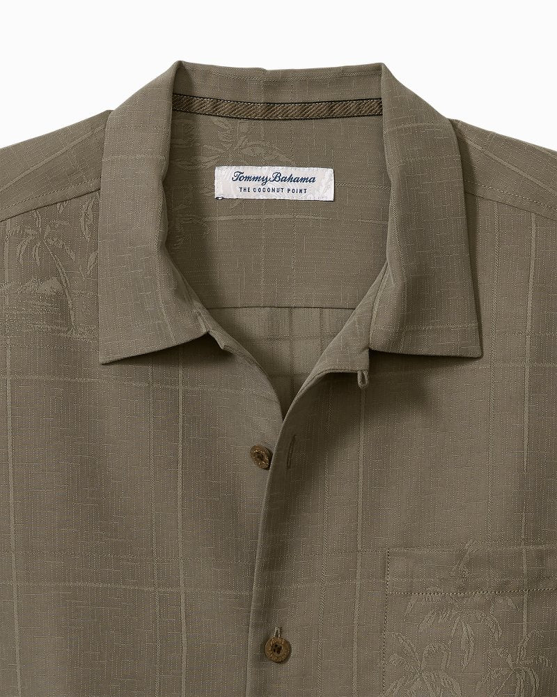 Big & Tall Coconut Point Palm Isle IslandZone® Camp Shirt - Tommy Bahama Men