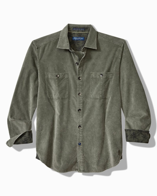 Big & Tall Coastline Cord Stretch Sun Fade Double-Pocket Shirt - Tommy Bahama Men