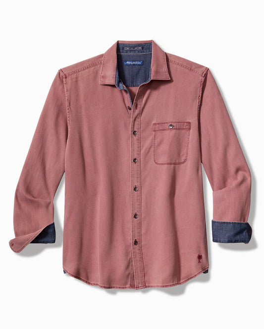 Big & Tall Ocean Wash Twill Long-Sleeve Shirt - Tommy Bahama Men