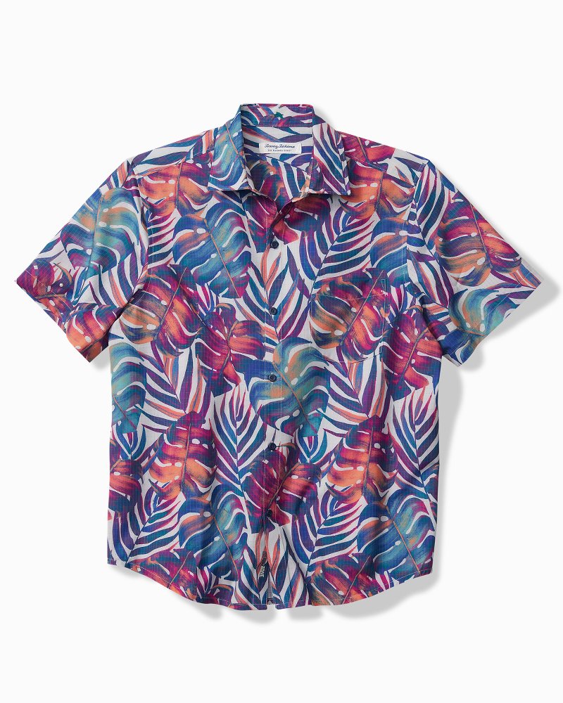 Big & Tall Bahama Coast Monarch Monstera IslandZone® Shirt - Tommy Bahama Men