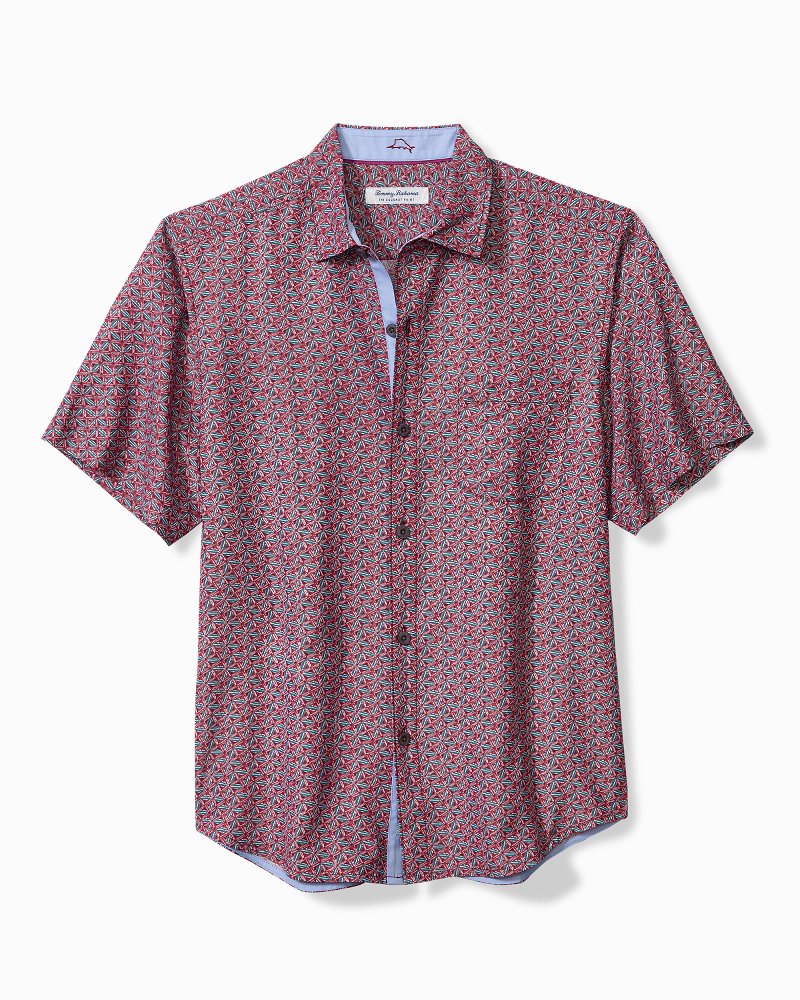 Big & Tall Coconut Point Beachcomber Geo IslandZone® Camp Shirt - Tommy Bahama Men