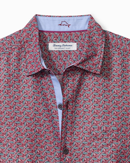 Big & Tall Coconut Point Beachcomber Geo IslandZone® Camp Shirt - Tommy Bahama Men