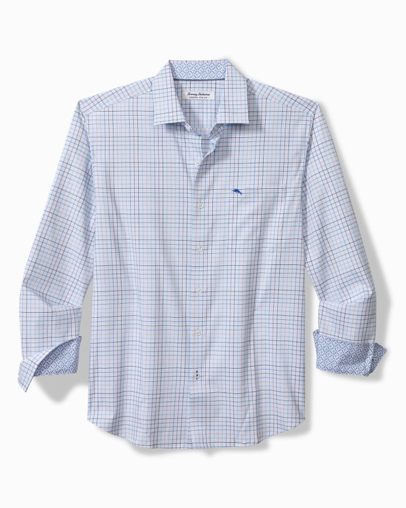 Big & Tall Sarasota Stretch Cabo Check IslandZone® Shirt - Tommy Bahama Men