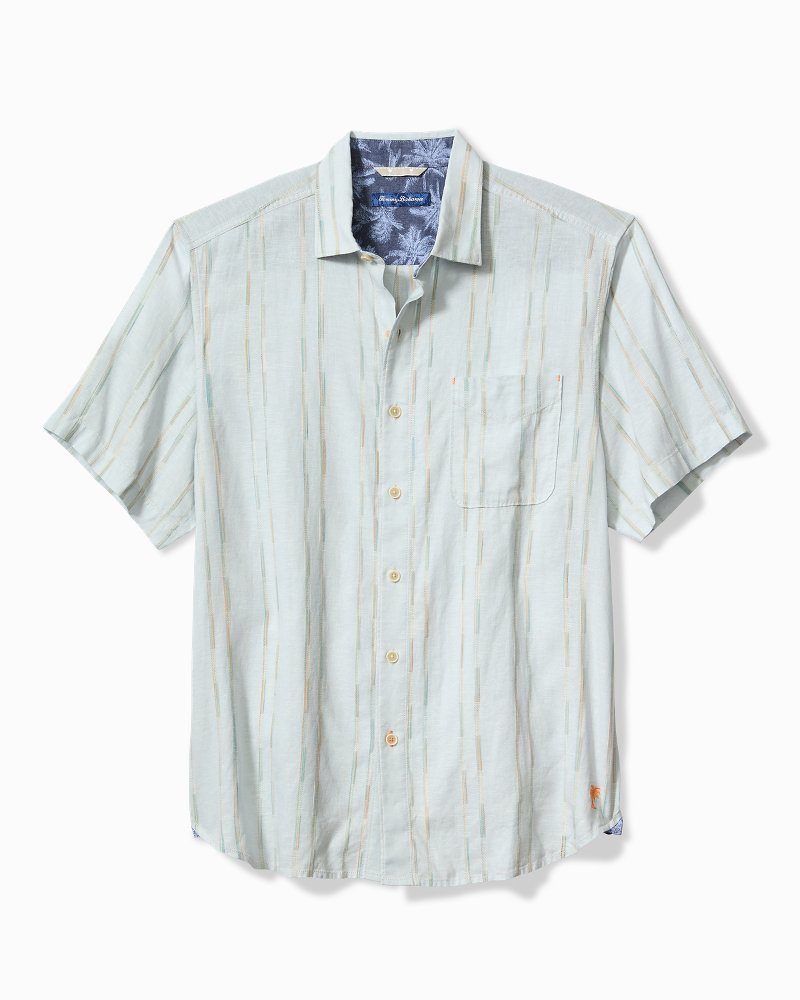 Big & Tall Sonora Stripe Linen-Blend Short-Sleeve Shirt - Tommy Bahama Men