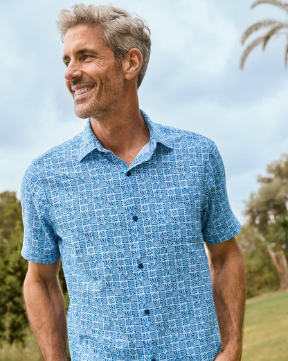 Big & Tall Bahama Coast Cozumel Tiles IslandZone® Shirt - Tommy Bahama Men