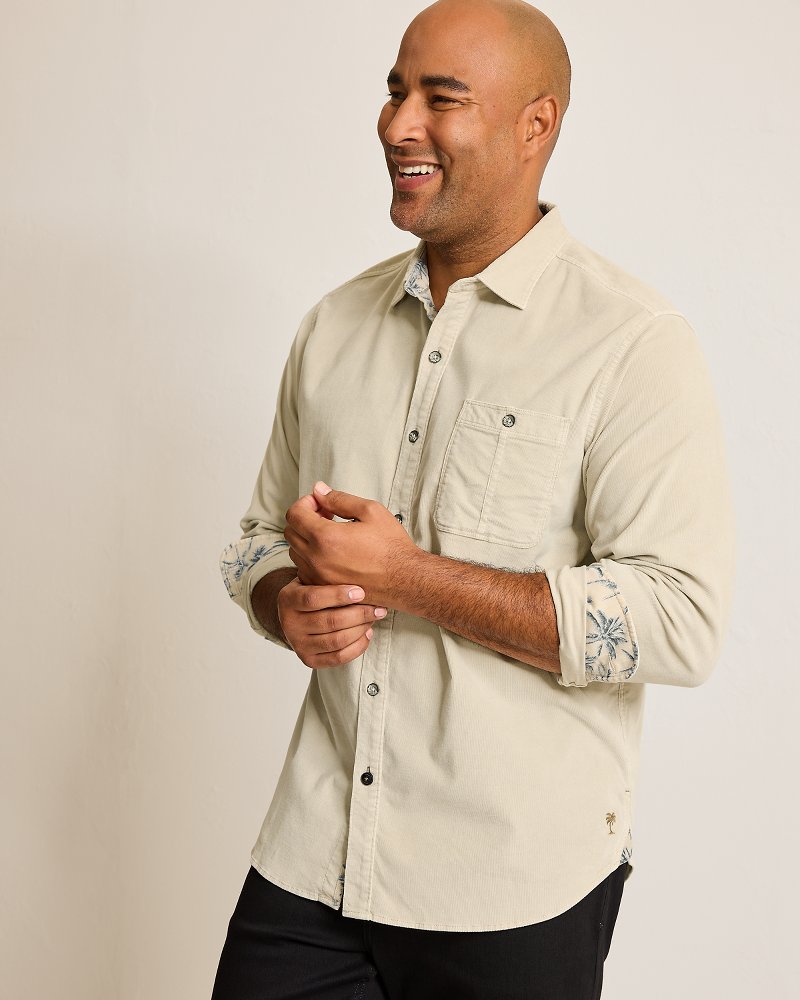 Big & Tall Coastline Cord Stretch Sun Fade Shirt - Tommy Bahama Men
