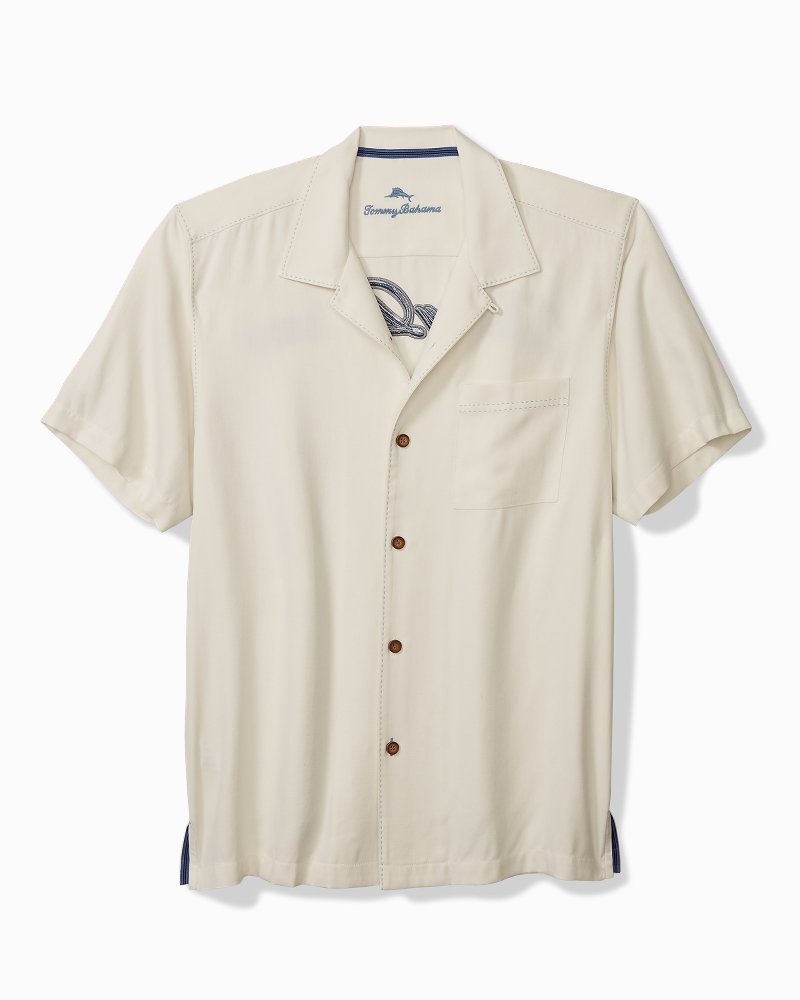 Big & Tall Marlin Paradise Silk Camp Shirt - Tommy Bahama Men