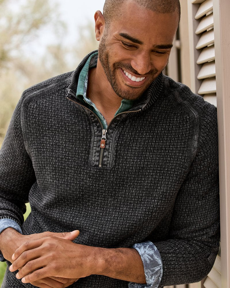 Big & Tall Sunbreak Half-Zip Sweater - Tommy Bahama Men