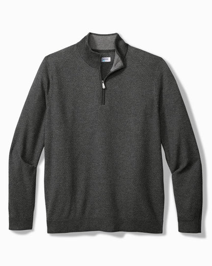 Big & Tall Coolside Legend Half-Zip IslandZone® Sweater - Tommy Bahama Men