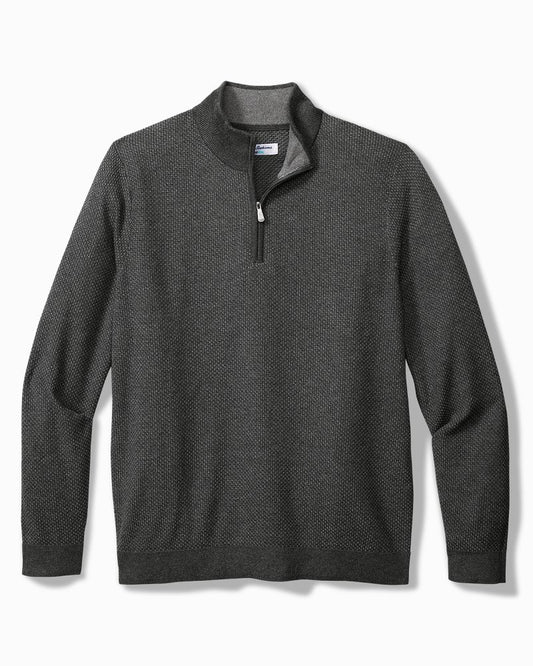 Big & Tall Coolside Legend Half-Zip IslandZone® Sweater - Tommy Bahama Men