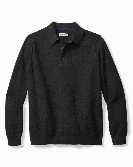 Big & Tall Capital Cable Sweater Polo - Tommy Bahama Men