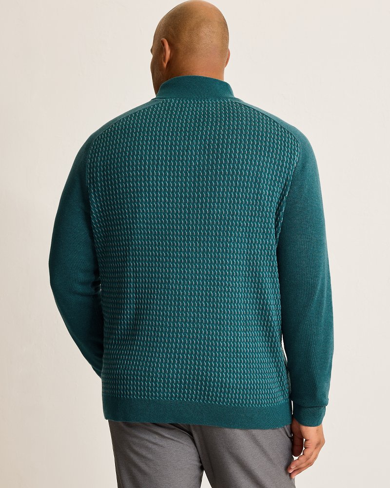 Big & Tall Coastal Shores Half-Zip Sweater - Tommy Bahama Men
