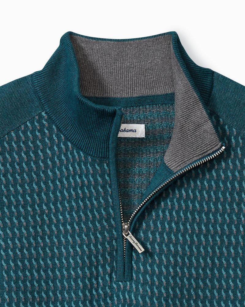 Big & Tall Coastal Shores Half-Zip Sweater - Tommy Bahama Men