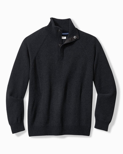 Big & Tall Shoreline Surfcomber Snap-Mock Sweater - Tommy Bahama Men