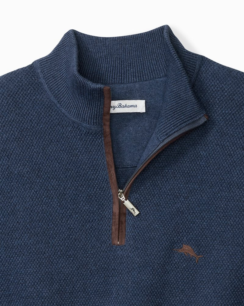 Big & Tall Marlin Luxe Half-Zip Sweater - Tommy Bahama Men